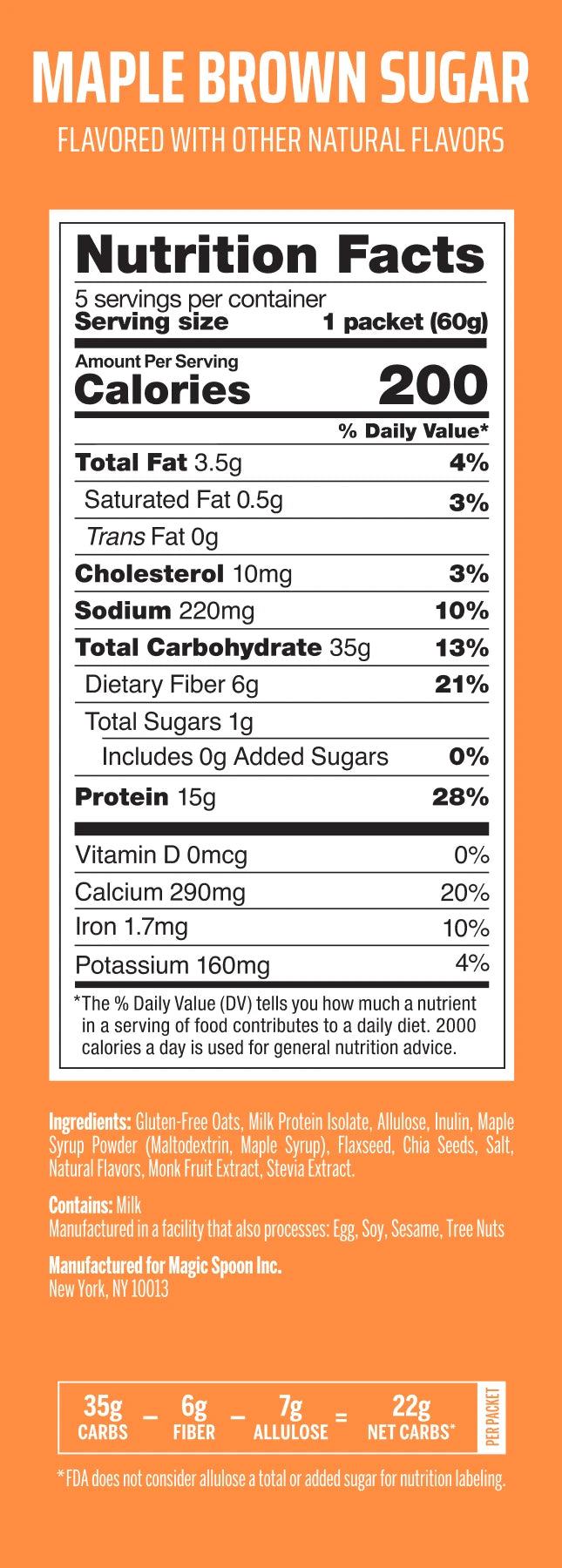 Maple Brown Sugar - 20 Oatmeal Packets (4 Boxes) - View 6