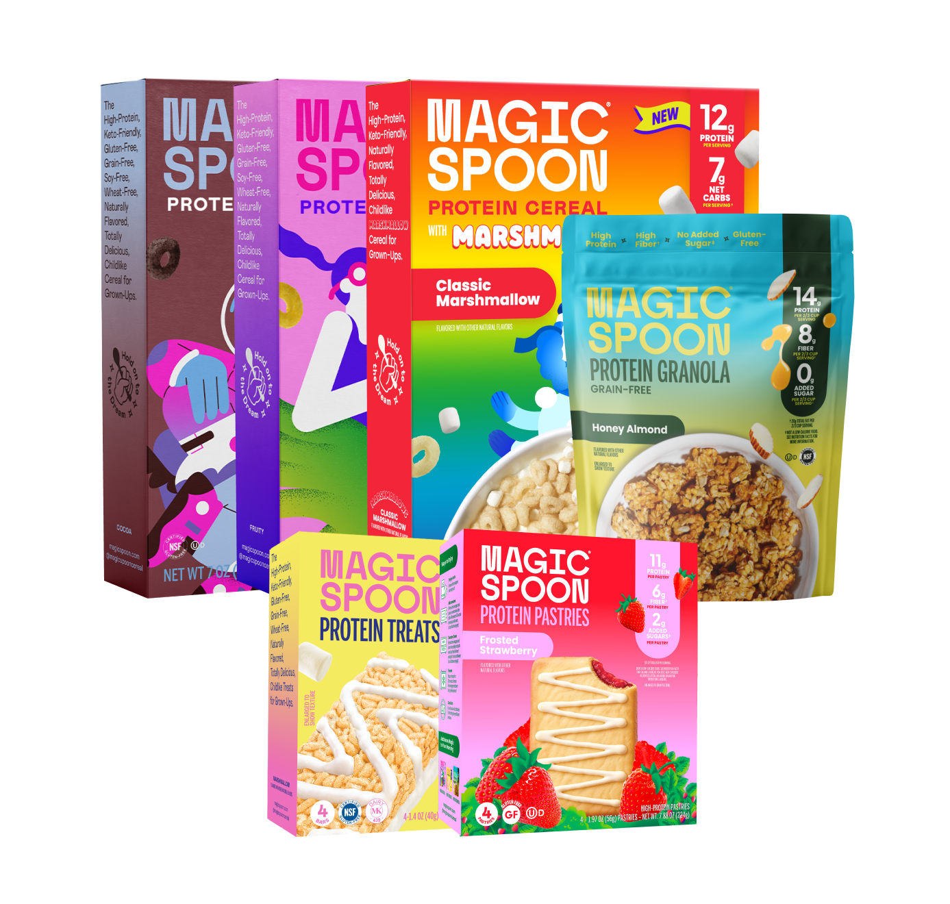 All-Star Mix - 3 boxes of Cereal, 1 box of Treats, 1 bag of Granola, 1 box of