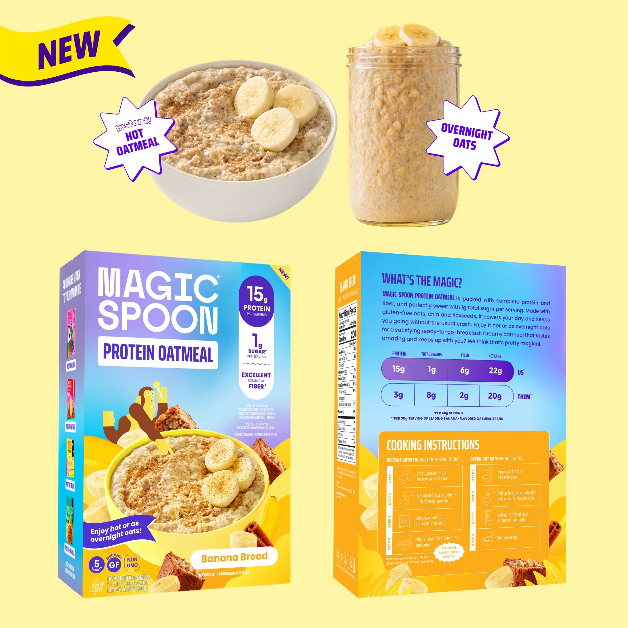 Banana Bread - 20 Oatmeal Packets (4 Boxes) - View 4